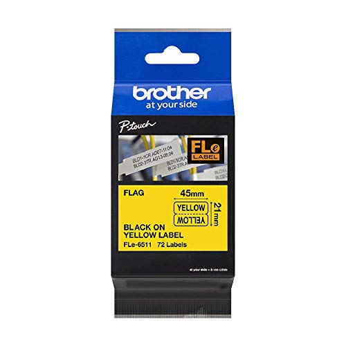 Brother Fle-6511 Bk On White Flag Tape