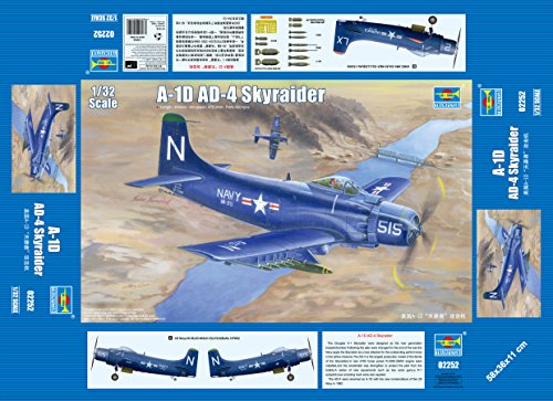 Trumpeter 02252 - Modellino Di Skyraider A-1D Ad-4 In Scala 1:32