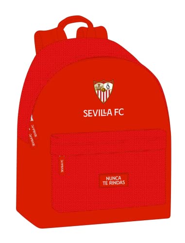 Safta, Zaino Juvenil Per Portatile 14,1" Di Sevilla Fc, 310 X 160 X 410 Mm Unisex-Bambini E Ragazzi, Rosso, Estándar