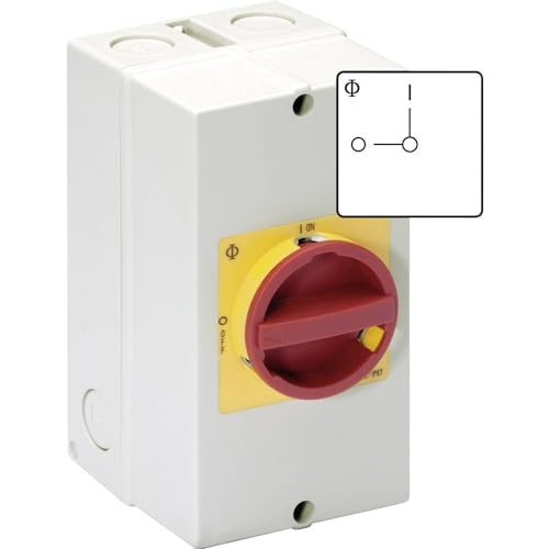 Kraus & Naimer Kg20 T203/40 Kl51V Interruttore Di Riparazione Bloccabile 25A 1 X 90° Rosso Giallo Confezione Da 1
