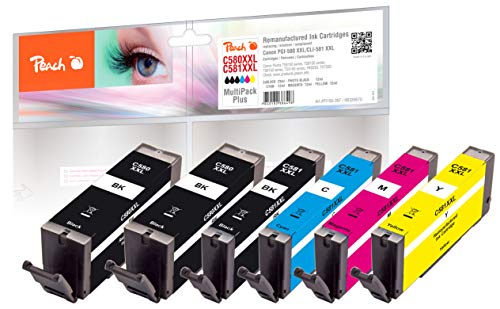 Peach Tinta Canon 580Xxl / 581Xxl, Pea, Multiplus, Rem, Fw Com Pi100-397