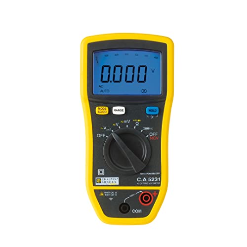 Chauvin Arnoux C.A 5231 - Multimetro Digitale, 1000Vac / 600A Ac, Cat Iii 1000 V, Cat Iv 600 V