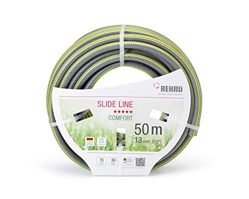 Rehau Comfort - Tubo Flessibile Da Giardino Slide Line, 1/2", Lunghezza 50 M