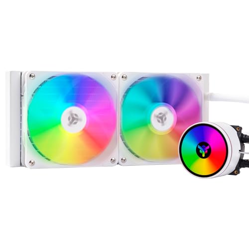Itek Dissipatore A Liquido Evoliq 240 V2 Argb (White Edition) - 240Mm, Skt Universale, Pwm, Argb