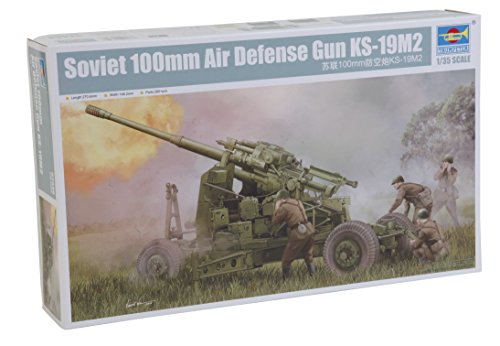 Trumpeter 002349 – Modellino Di Plastica 1/35 100 Mm Aria Difesa Cannone Ks19 M2