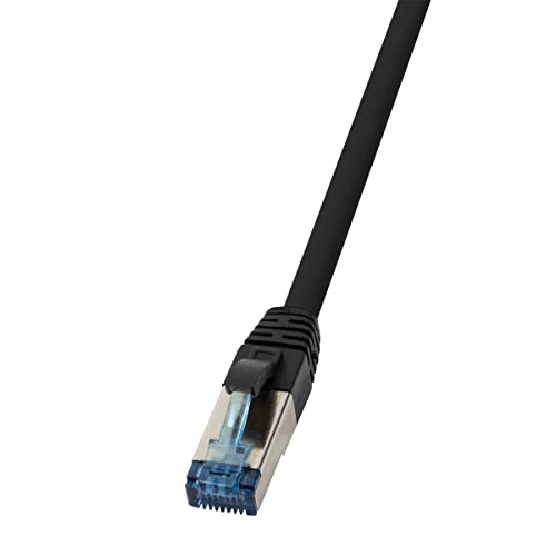 Logilink Cq6125S Pur Patchkabel Cat 6A Rj45-Stecker Auf Rj45-Stecker Cat 6A S/Ftp 30.00M Schwarz