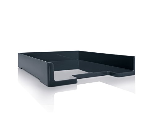Sigel Sa167 Vaschetta Portacorrispondenza Eyestyle, Grigio Scuro, Per A4, In Finitura High Gloss, 1 Pz