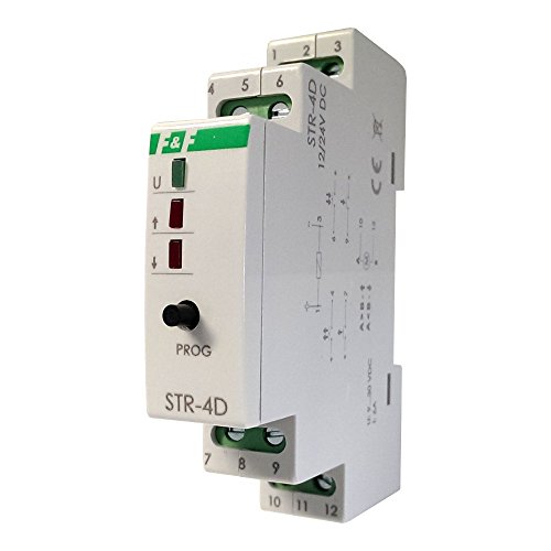 Str-4D F&F 7971 - Relè Universale Per Tapparelle, 12 V/24 V Dc, 12 V, 24 V Dc