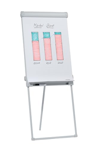 Franken Fc43 - Lavagna A Fogli Mobili Standard, 67 X 95 Cm, Superficie D'Appoggio 67,5 X 58 Cm, Grigio Chiaro