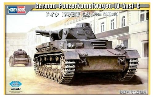 Hobbyboss Scala 1:35 "German Panzerkampfwagen Iv-Kit Per Modellismo, Ausf C, Colore: Grigio