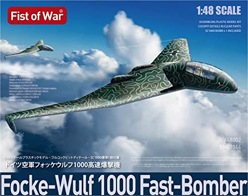 Rocket Models 47044 1/48 - Bombardiere Ad Alta Velocità In Plastica Fockke Wolf 1000, Serie Fist Of War
