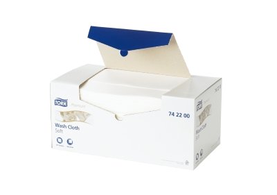 Tork Advanced Washcloth, Soft, 1-Plywhite, 32 X 30 Cm, Oo, 1080 (8X135)/Case