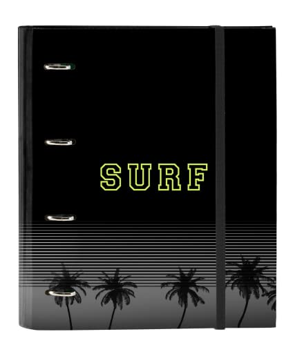 Safta - Cartellina 4 Ani 35 Mm C/Ricambio Surf 27 X 32 X 3,5 Cm, Multicolore (542230666)