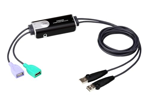 Aten 2-Port Usb Boundless Cable Km Switch