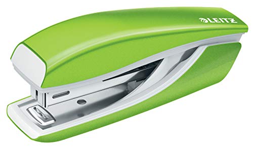 Leitz Mini Cucitrice Nexxt Wow, Capacità Fino A 10 Fogli, Design Ergonomico In Metallo, Include Punti, Verde Chiaro