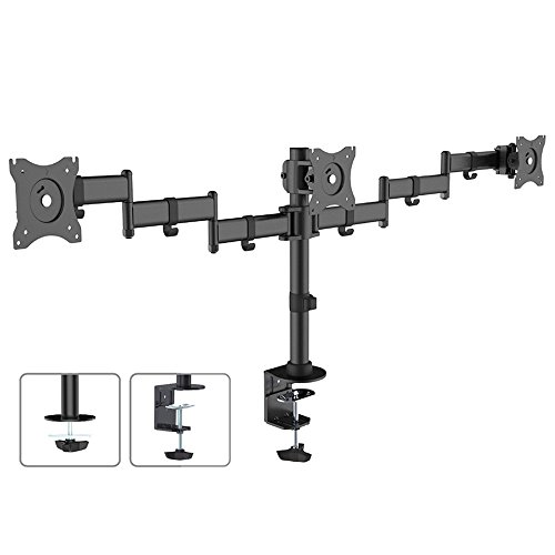 Maclean Mc-691 Supporto Da Tavolo Per Monitor 13"-27" 8Kg, Vesa 75X75 E 100X100