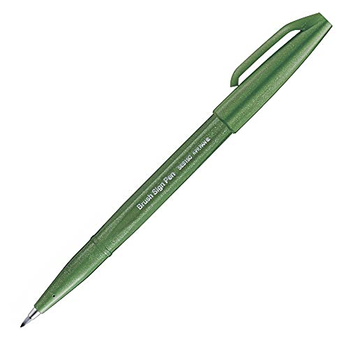 Pentel Arts Rotulador Touch Ses15 - Con Punta De Fibra Flexible Tipo Pincel, Dibuja Trazos Finos Y Gruesos, Perfecto Para Tramado Cruzado Y Caligrafía