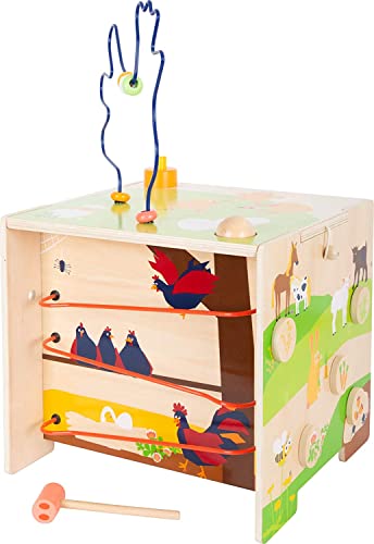 Small Foot 11733 Dado Motricità Vita Di Campagna In Legno, Activity, Gioco Ad Incastro Ecc, Da 1 Anno In Su Toys, Multicolore