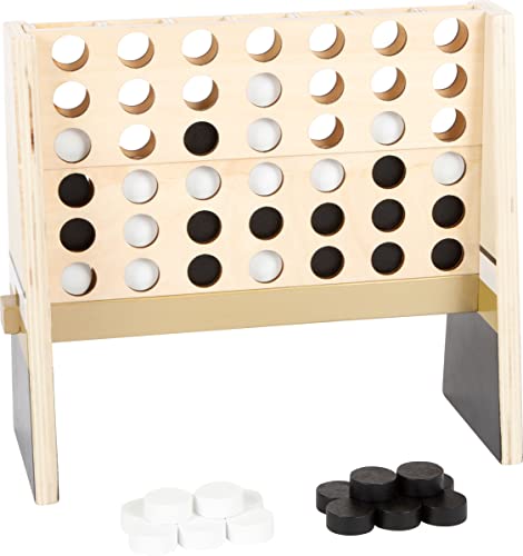 Small Foot 12219 Forza Quattro "Gold Edition", Gioco Classico Moderno, Con Calamite, In Legno, A Partire Dai 5 Anni