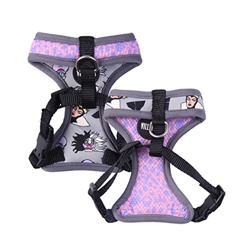 Cerdá Life'S Little Moments - Per Animali Domestici Fan | Pettorina Per Cani Disney Villans Xs-S - Licenza Ufficiale Disney