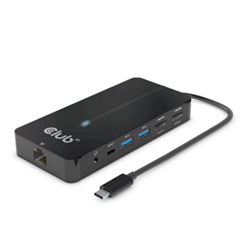 Club 3D Csv-1595 Usb Gen1 Type-C 7-In-1 Hub With 2Xhdmi 2Usb Gen1 Type-A 1 Rj45 1X3.5Mm Audio 1Xusb Gen1 Type-C 100W Female Port