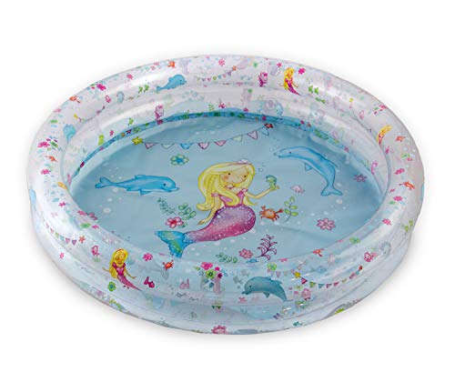 Heless 999 – Piscina Per Bambole, Sirena Ava, Diametro Ca. 50 Cm