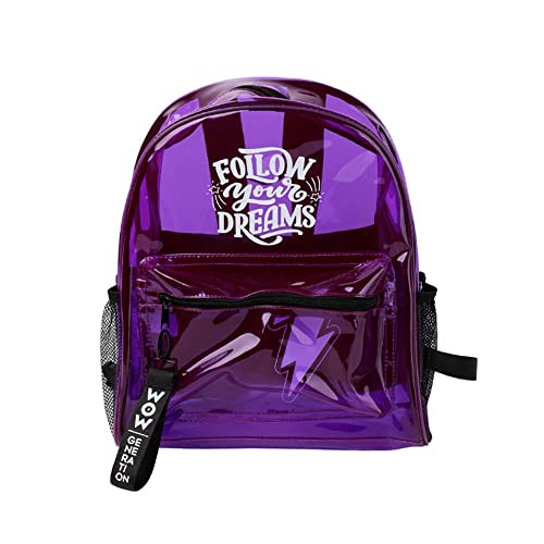 Kids Euroswan- Zaino Da Passeggio 32 Cm Trasparente Wow Generation, Multicolore, Wow00047