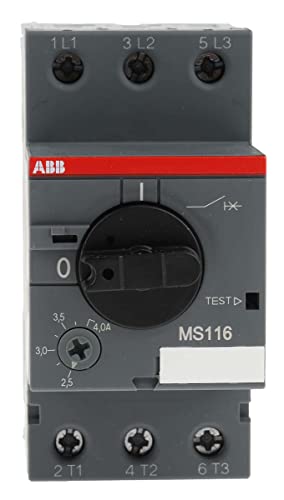 Abb Ms116 - Interruttore Di Protezione Motore, 4 A, 690 V, 90 Mm X 45 Mm