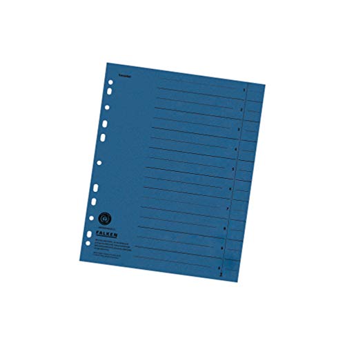 Falken Divisori In Cartoncino In Fibre Riciclate A4-100Er Pack Blau