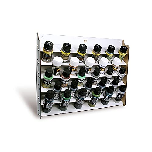 Vallejo Art Marker - Spazio Contenitore Per 28 Bottiglie Da 35 Ml O 60 Ml , Bianco
