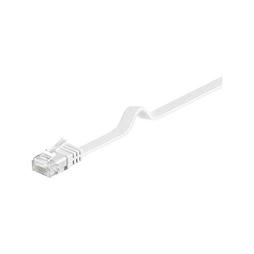 Goobay 93365 Cat 5E Cavo Piatto Pach Di Rete U/Utp, Bianco, 20M Lunghezza