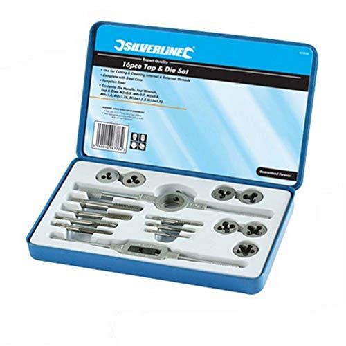 Silverline, Kit Per Filettatura Professionale, 16 Pz. - 823533