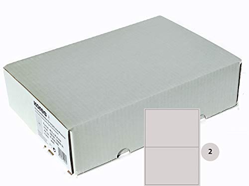 Kores - Confezione Grande Di Etichette Universali, 210 X 148 Mm, 500 Fogli, Colore: Bianco