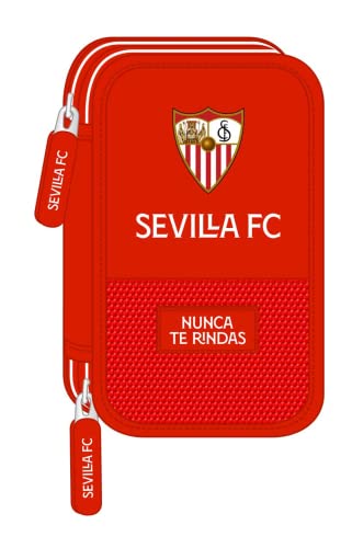 Safta, Astuccio Scolastico Con 28 Utili Inclusi Di Sevilla Fc, 125 X 40 X 195 Mm Unisex-Bambini E Ragazzi, Rosso, Estándar