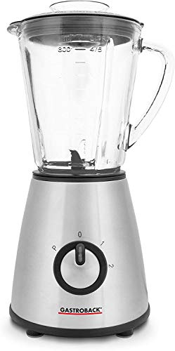 Gastroback 40897 - Mixer Di Design Mini, Potente Motore Da 500 Watt, 2 Livelli Di Velocità E Funzione Pulse, Coperchio Con Misurino Integrato E Apertu