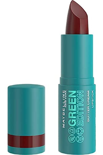 Maybelline New York - Rossetto Satinato E Pigmentato - Arricchito Con Burro Di Cacao - 86% Di Ingredienti Di Origine Naturale - Formula Vegan - Butter