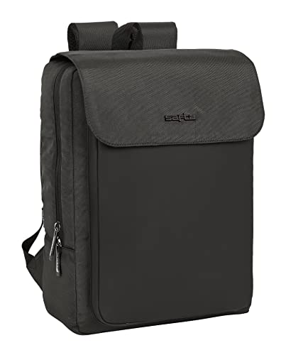 Safta 29X39X12Cm, Zaino Con Patta Portatile 13,3''+Usb Business Grey 29 X 39 X 12 Cm Unisex-Bambini E Ragazzi, Multicolore, Estándar