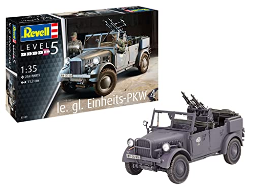 Tescoma- Revell 03339 Einheits Pkw Kfz.4 Kit Modello Scala 1:35 Le. Gl 4, Colore Non Verniciato