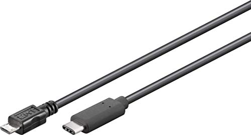 Goobay 67993 Cavo Usb 2.0 Da Usb-C A Micro B 2.0, Nero, 1 M Lunghezza Del Cavo