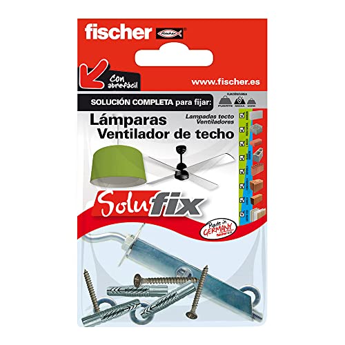 Fischer 502689 - Solufix Lampade/Ventilatore Soffitto