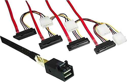 Mag Sas-43Fnl-Pw-75 Cavo Serial Attached Scsi (Sas) 0,75 M Nero
