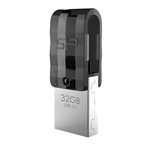 Usb-Stick 32Gb Silicon Power Usb3.1 + Type C C31 Black