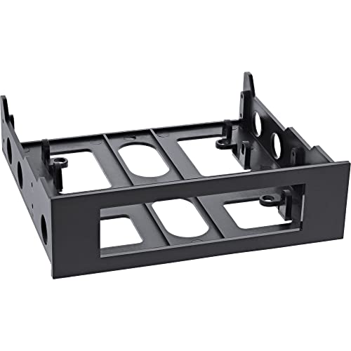 Unbekannt Inline 03700B - Telaio Da Incasso Floppy Con Viti, Colore: Nero
