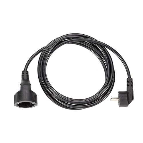 Bachmann H05Vv"F 3G - Cavo Di Alimentazione (5 Metri), Nero