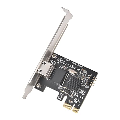 Silverstone Technology Sst-Ecl01 - Scheda Di Interfaccia Di Rete Rj45 Pcie Da 2,5 Gbps
