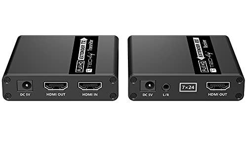 Techly 363005 Extender Hdmi 1080P Su Cavo Cat.6/6A/7 Fino A 70M Con Edid Nero