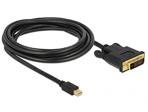 Delock 3M Mini Displayport Dvi-D Nero Cavo E Adattatore Video