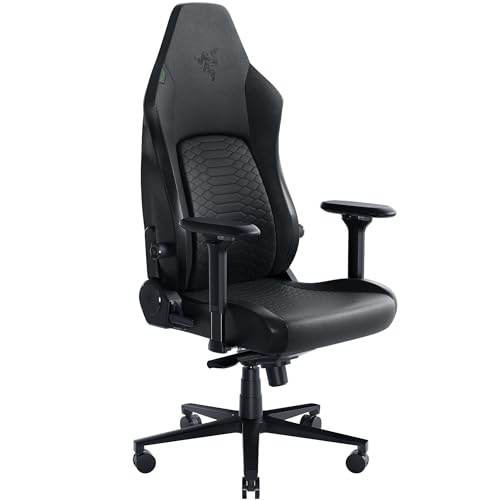 Razer Iskur V2 - Sedia Da Gioco Con Supporto Lombare Adattivo (Pelle Sintetica Epu, Cuscini In Schiuma Ad Alta Densità, Braccioli 4D, Curva Lombare Co