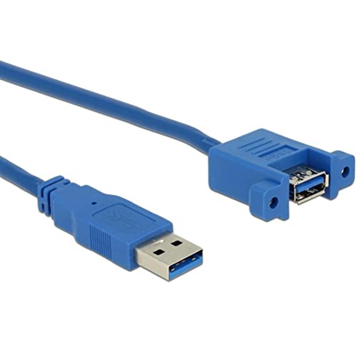 Delock Cavo Usb 3.0 A Maschio > Usb 3.0 A Femmina Da Incasso 1 M