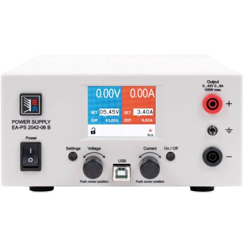 Ea - Alimentatore Elettrico Automatico Ea-Ps 2042-20B, Regolabile 0-42 V/Dc 0-20 A, 320 W, Usb Remoto